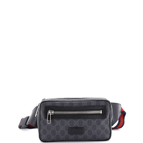 GUCCI Soft Zip Belt Bag GG Coated Canvas Small