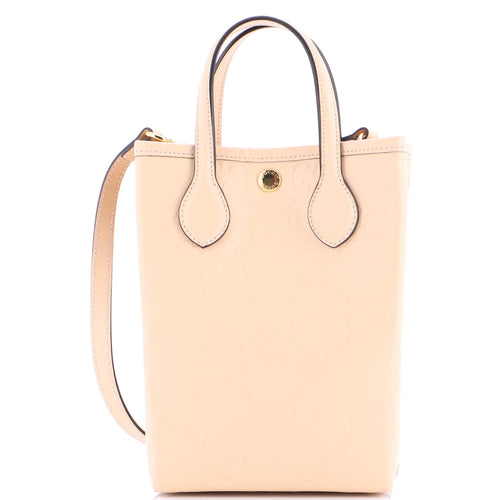 GUCCI Vertical Tote GG Embossed Leather Mini