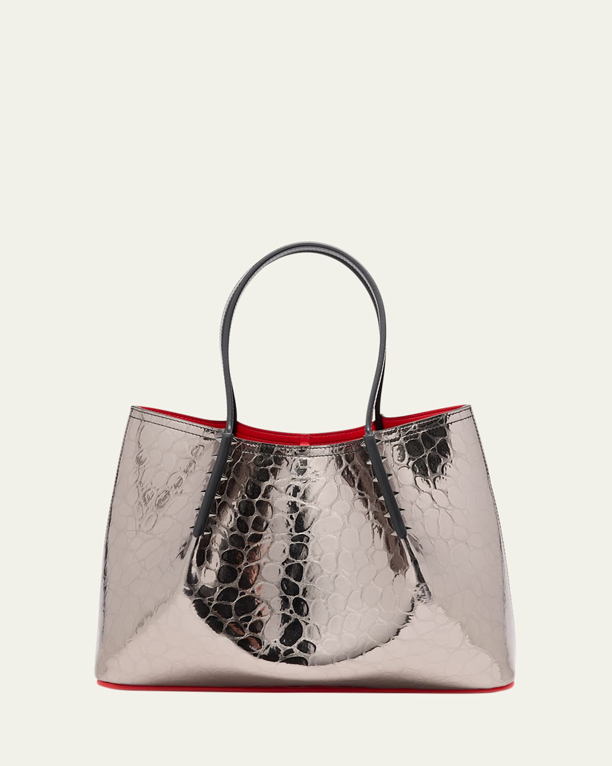 Boss Cabarock Small Crocodile Embossed Leather Tote Bag