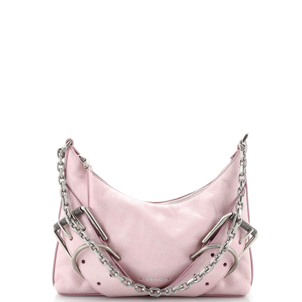 GIVENCHY Voyou Boyfriend Chain Schultertasche aus gealtertem Leder, klein