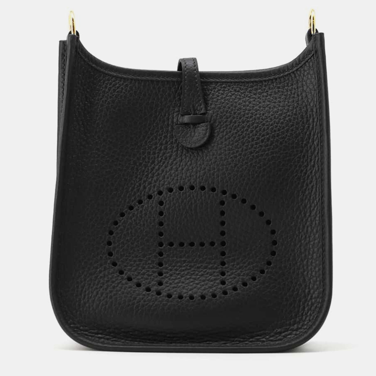 Hermès Black/Gray Taurillon Clemence Evelyne Amazon Bag Size TPM