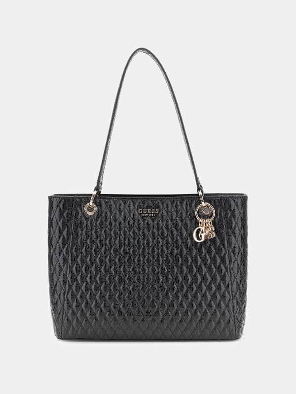 Guess Betula Patent 4G Logo Tote