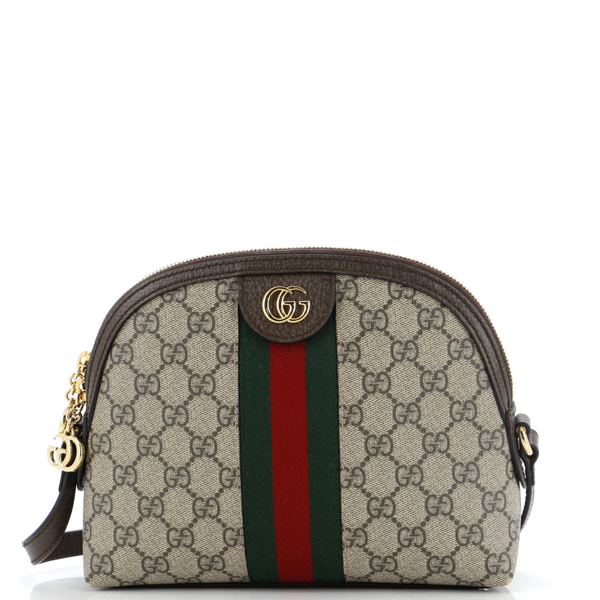 Gucci GUCCI Ophidia Dome Shoulder Bag GG Coated Canvas Small