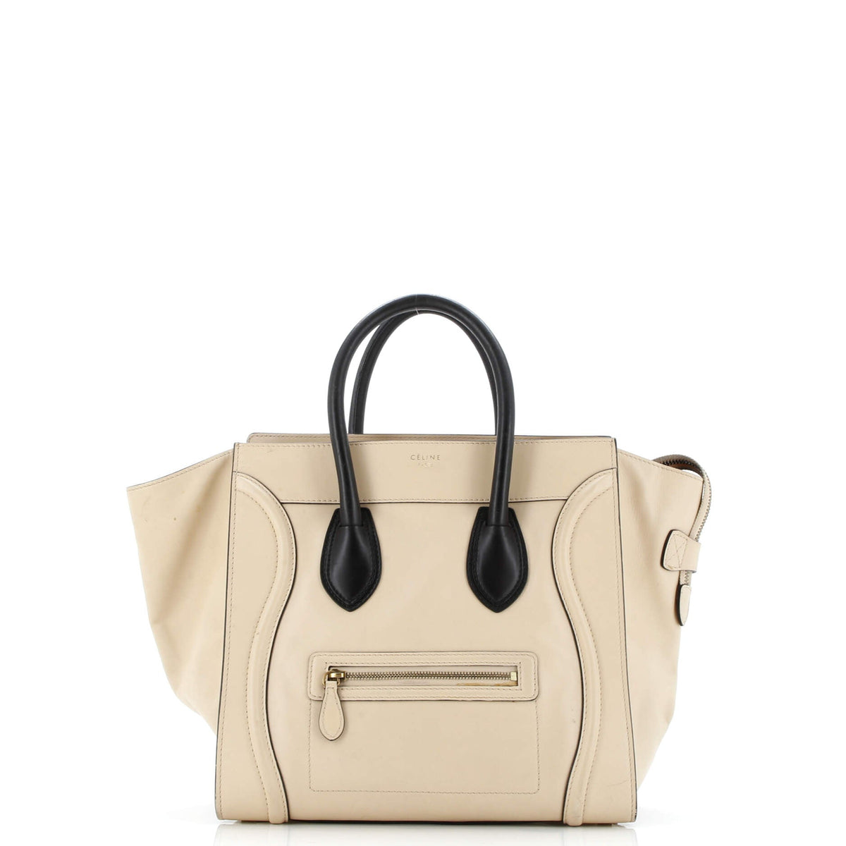 Celine CELINE Bicolor Luggage Bag Leather Mini