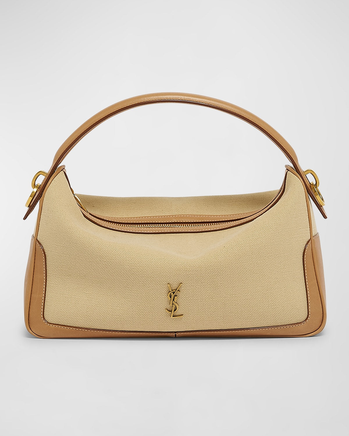 Saint Laurent YSL Camera Top-Handle Bag in Canvas and Leather