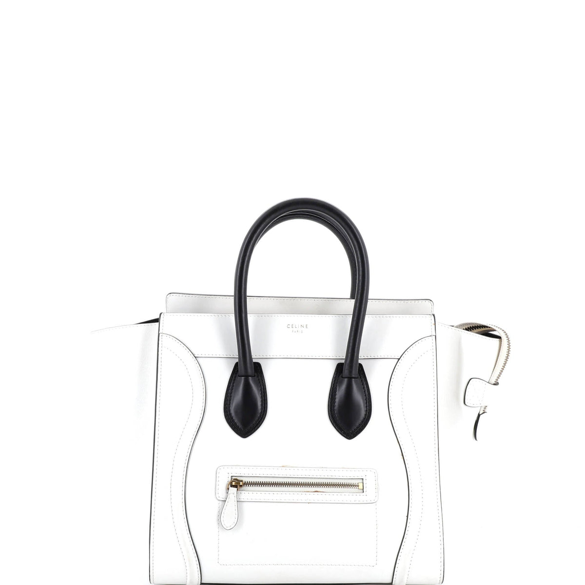Celine CELINE Bicolor Luggage Bag Leather Mini
