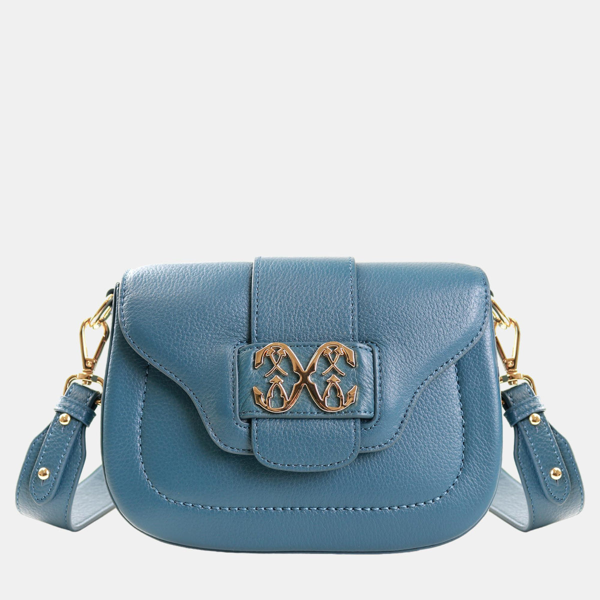 Charriol Bluish Green Leather MARIE OLGA Crossbody