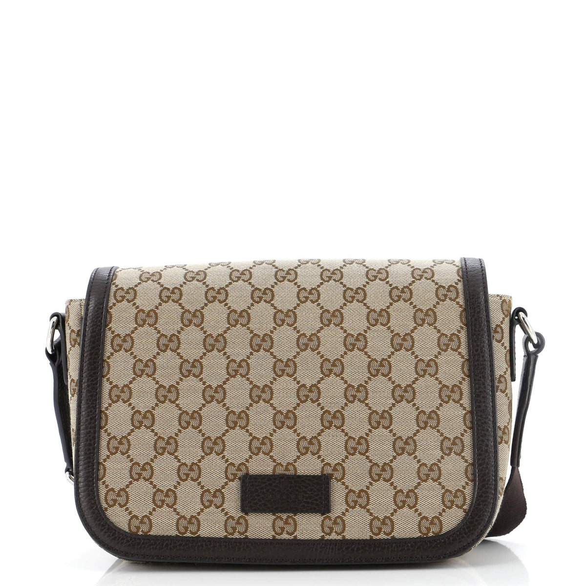 Gucci GUCCI Flap Messenger Bag GG Canvas Small