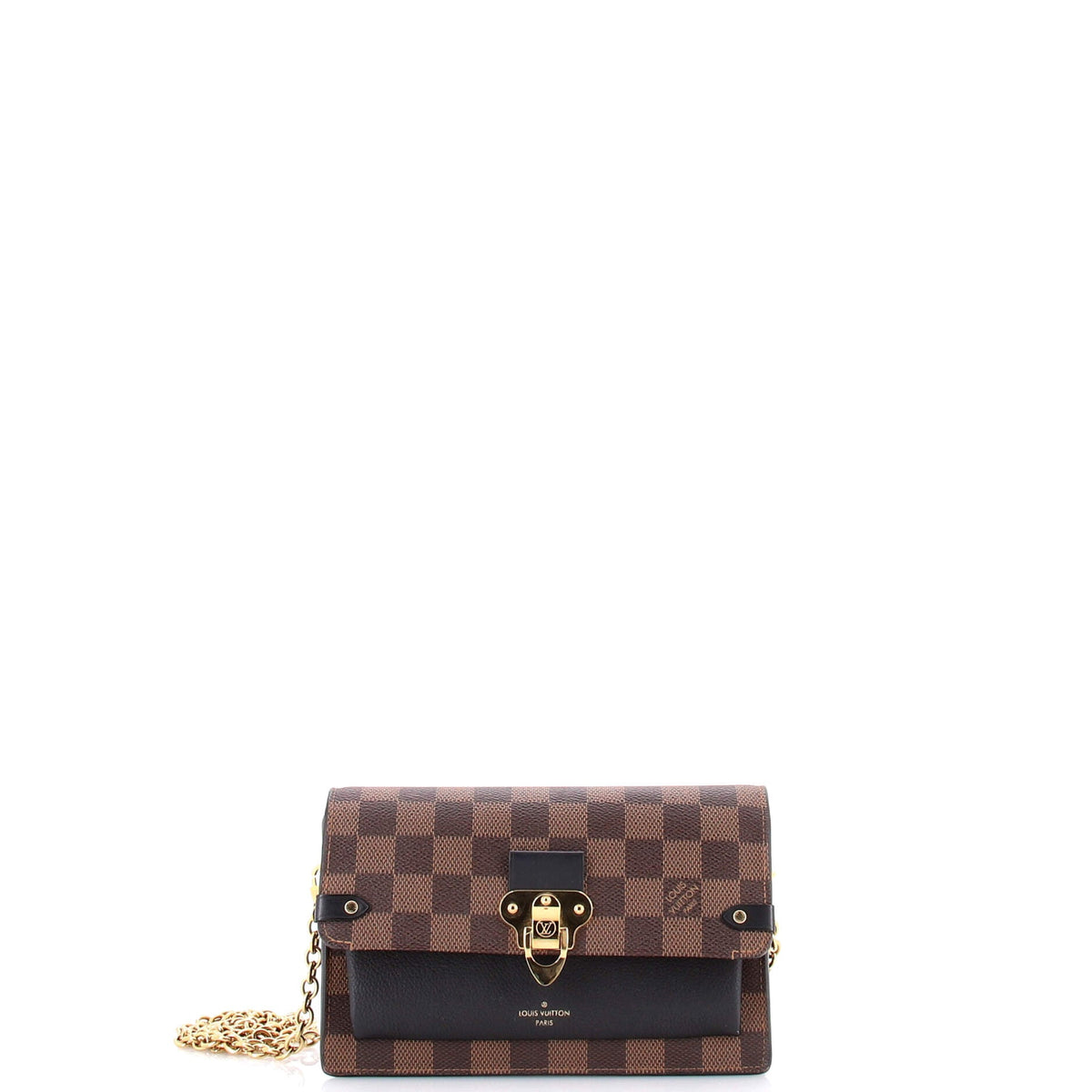 Louis Vuitton Vavin Chain Wallet NM Damier with Leather
