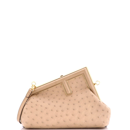 FENDI First Bag Ostrich Small