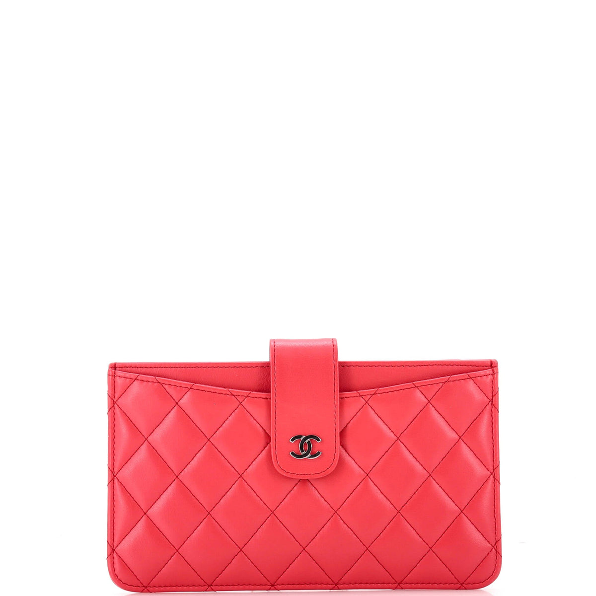 Chanel CHANEL Classic Strap Pouch Quilted Lambskin