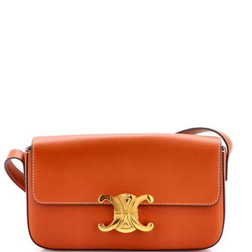 CELINE Triomphe East-West Shoulder Bag Smooth Calfskin