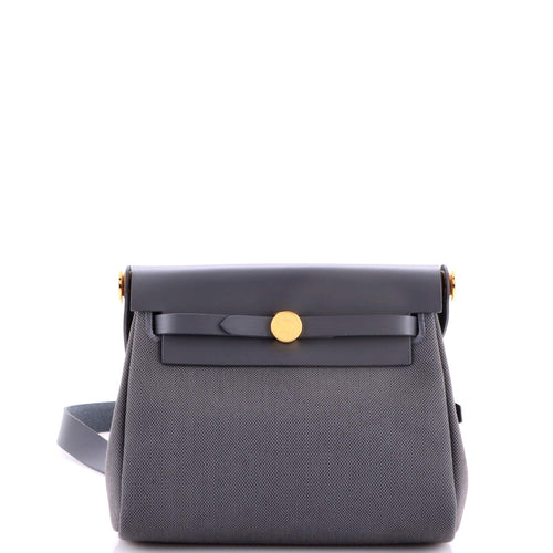 Herbag Zip Toile and Leather 20