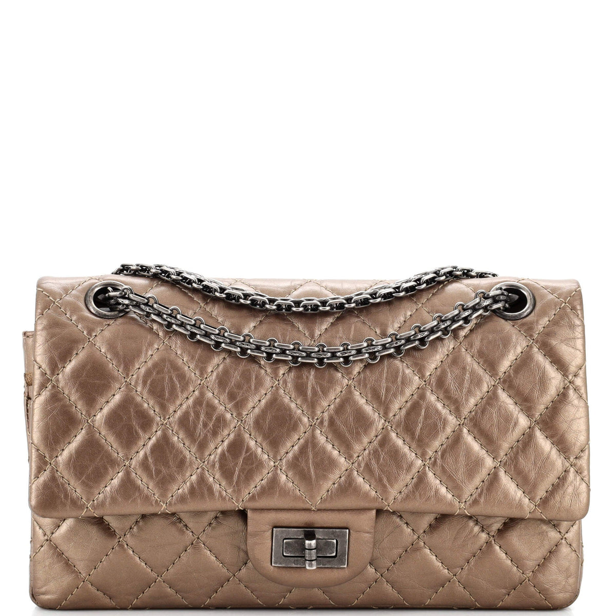 Chanel CHANEL Reissue 2.55 Flap Bag Quilted Aged Calfskin 225