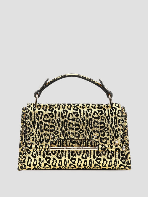 Iris Leopard Mini Top Handle Bag