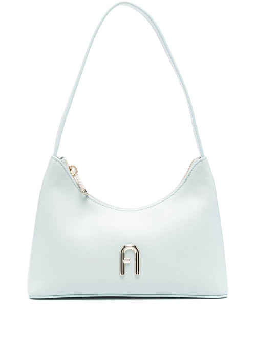 Women's Aqua Blue Leather Shoulder Bag in Laguna | Size UNI | WB00863 Color AX0733AJ000