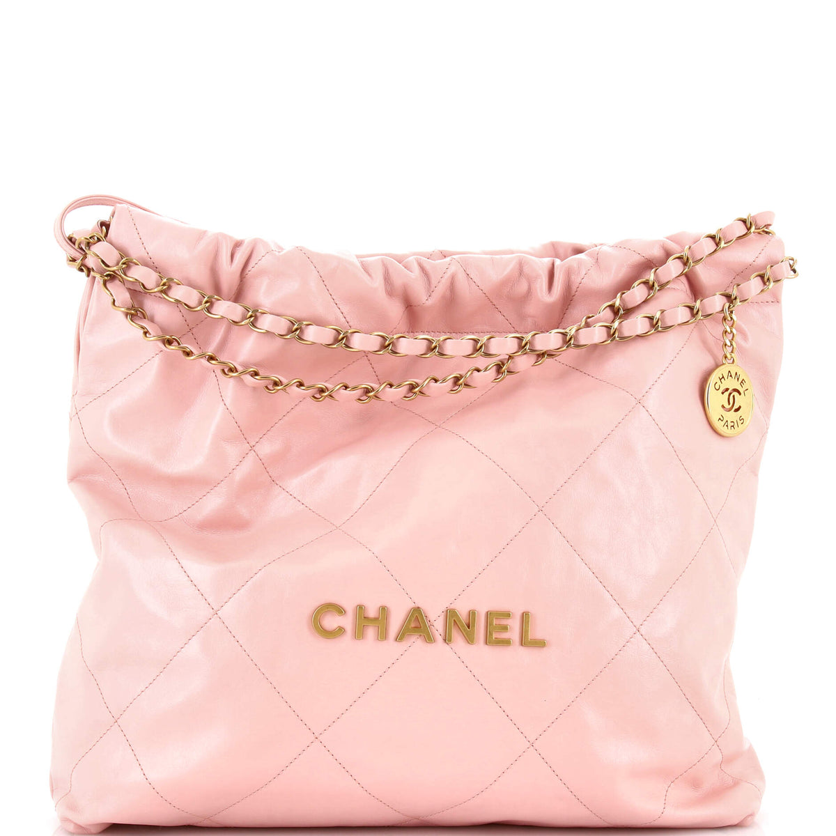 Chanel CHANEL 22 Chain Hobo Quilted Calfskin Medium