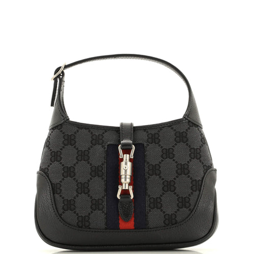 x Gucci The Hacker Project Jackie 1961 Hobo BB Canvas Mini