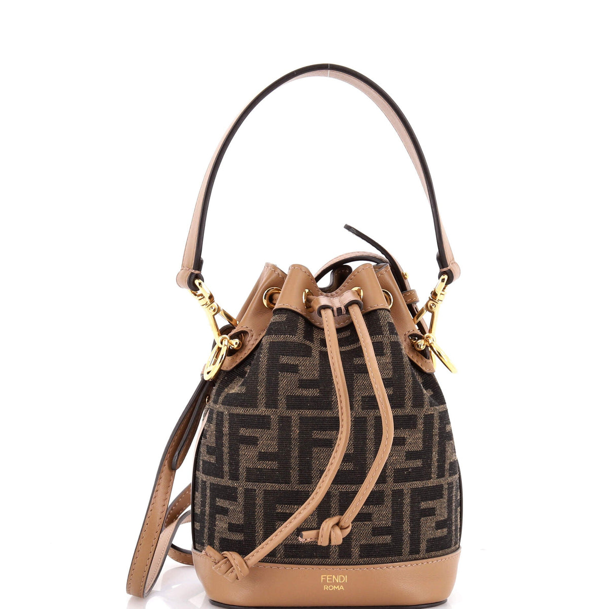 Fendi FENDI Mon Tresor Bucket Bag Zucca Canvas Mini