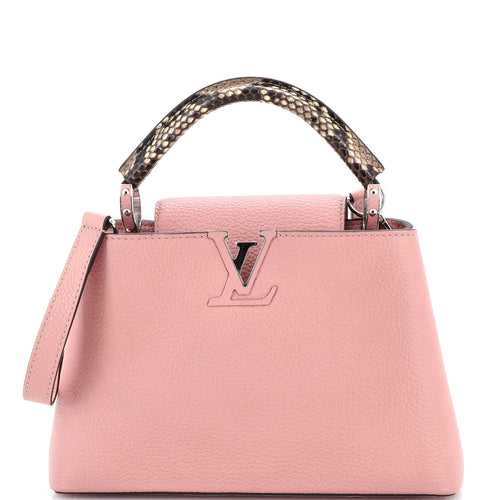 Capucines Bag Leather with Snakeskin BB
