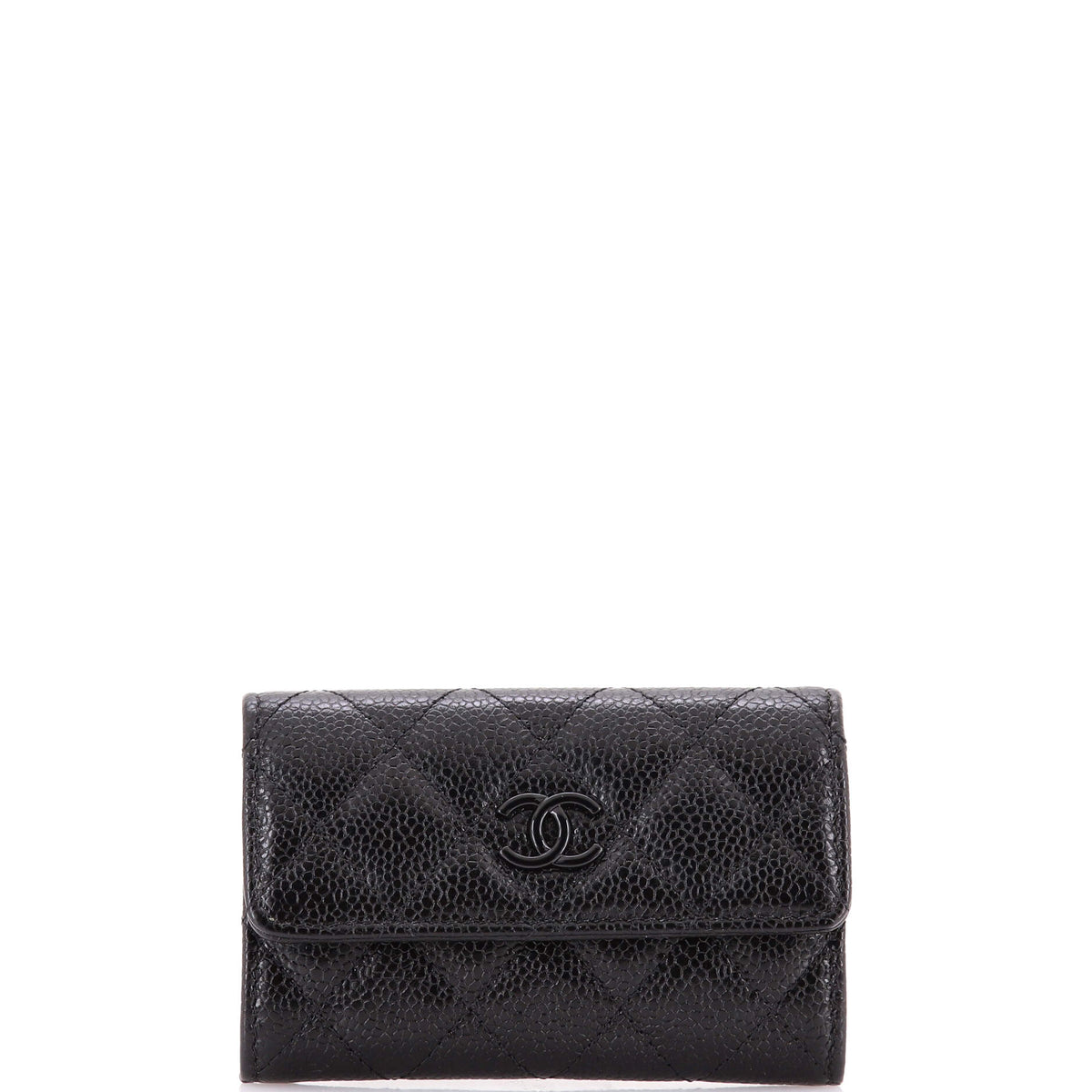 Chanel CHANEL Incognito Flap Card Case Quilted Caviar