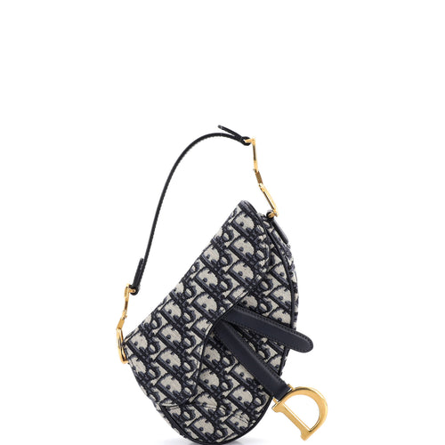 Saddle Handbag Oblique Canvas Mini
