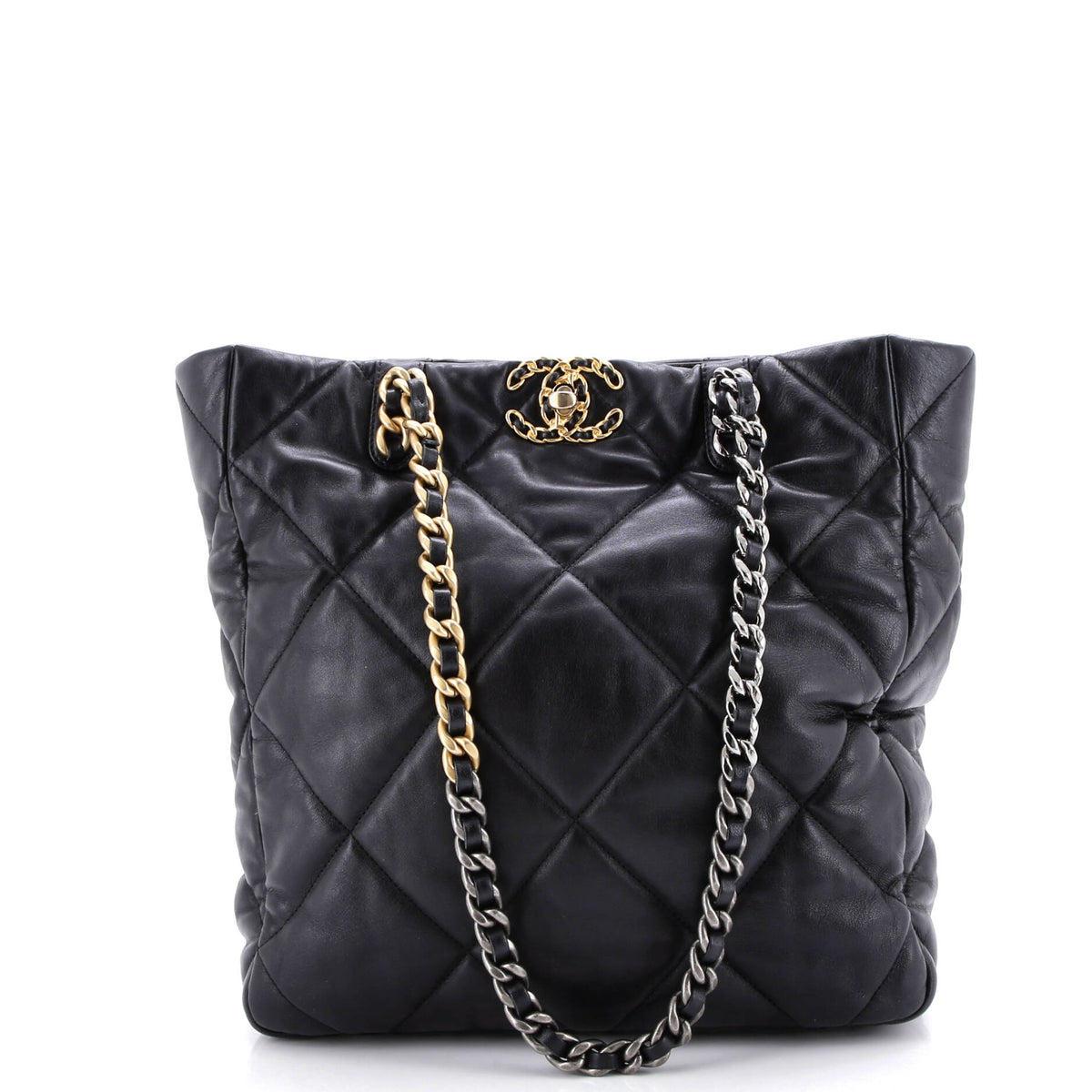 Chanel CHANEL 19 Shopping Bag Quilted Leather Medium