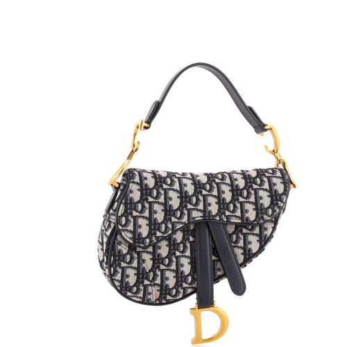 Saddle Handbag Oblique Canvas Mini