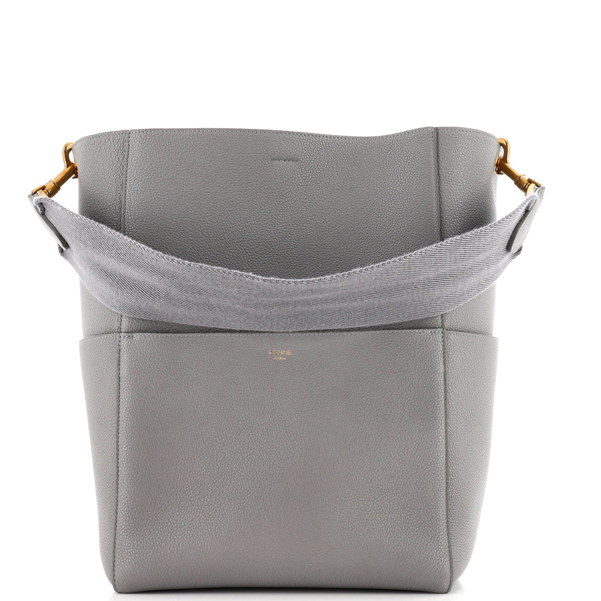 Celine CELINE Sangle Seau Bag Calfskin Large