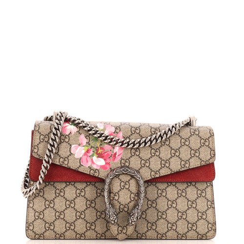 GUCCI Dionysus Bag Blooms Print GG Coated Canvas Small