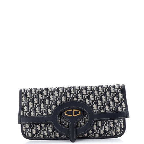 Fold Over Clutch Oblique Canvas