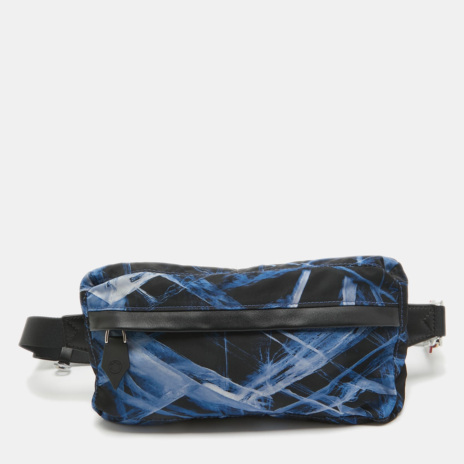 Montblanc Black/Blue Nylon Meisterstuck Selection Glacier Belt Bag