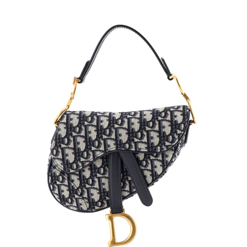 Saddle Handbag Oblique Canvas Mini