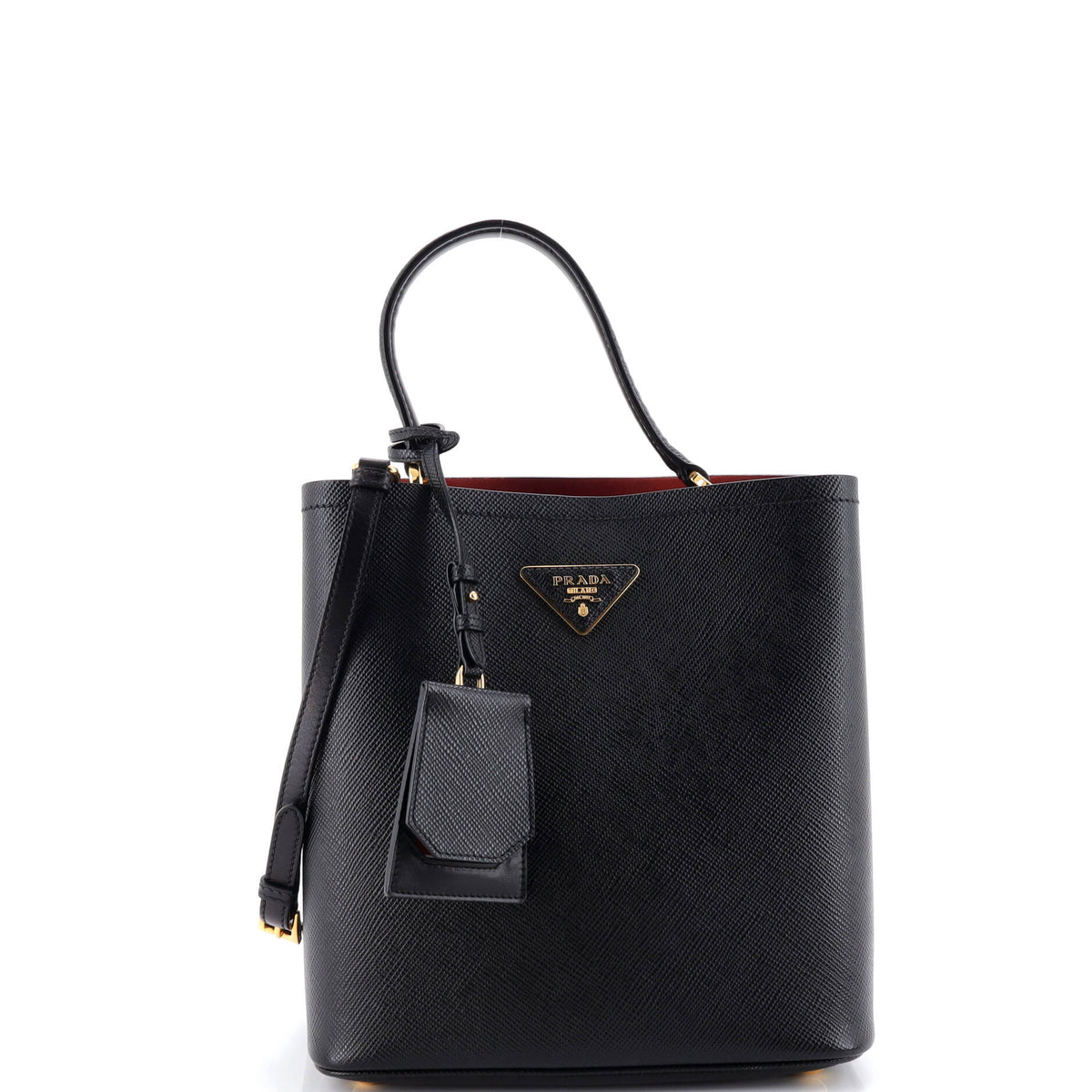 Prada PRADA Panier Bucket Bag Saffiano Leather Medium