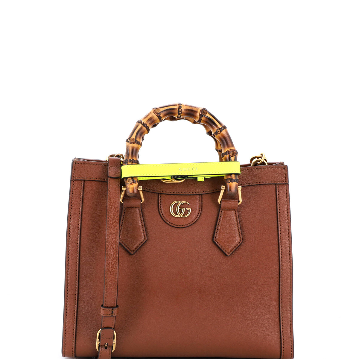 Gucci GUCCI Diana NM Bamboo Handle Tote Leather Small