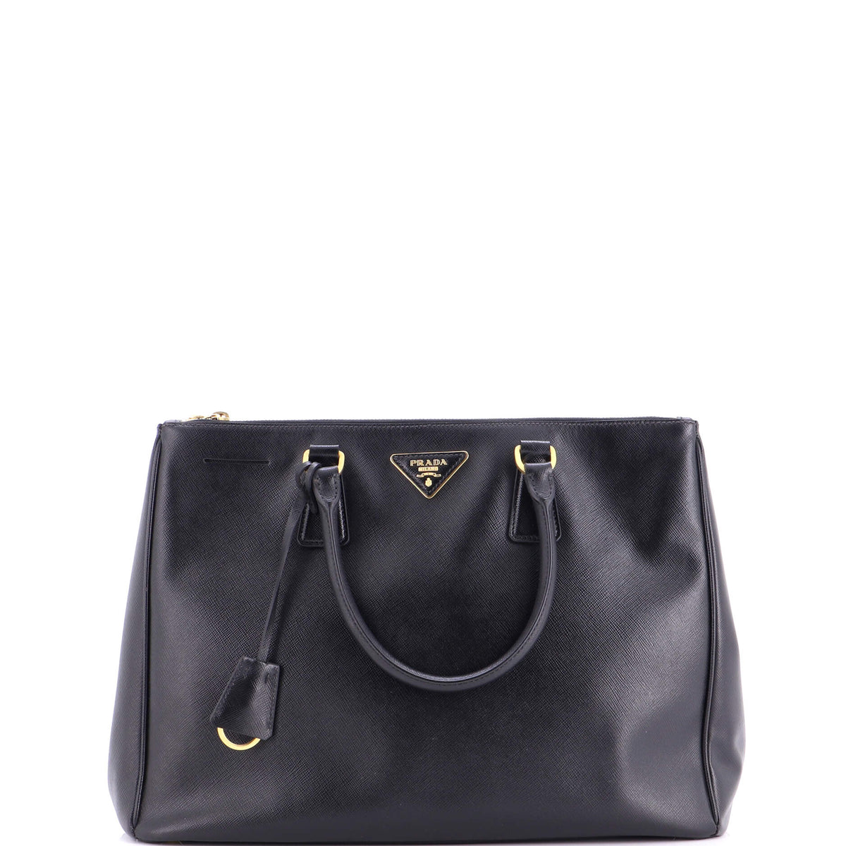 Prada PRADA Double Zip Lux Tote Saffiano Leather Large