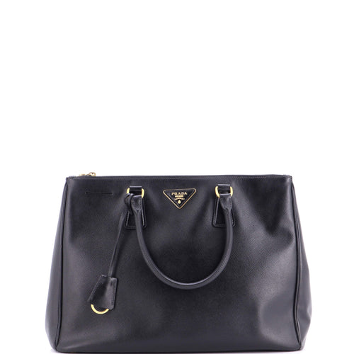 PRADA Double Zip Lux Tote Saffiano Leather Large