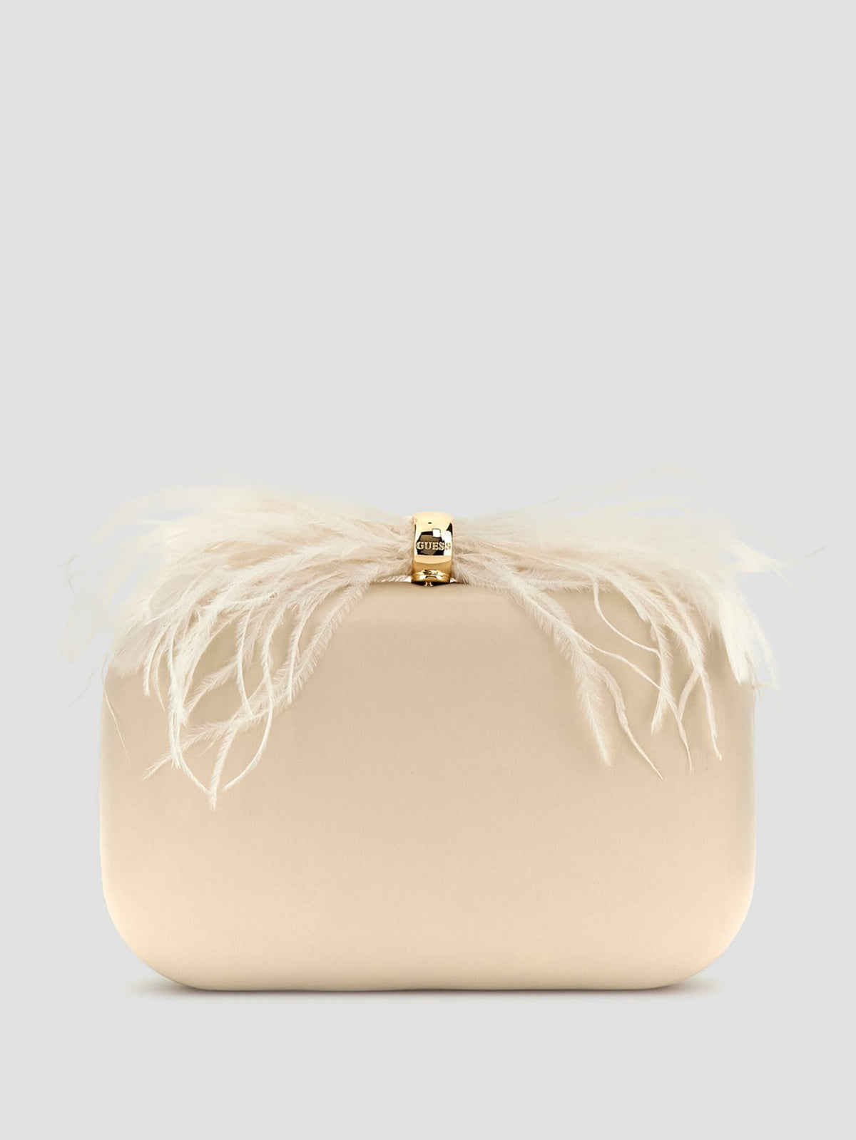 Guess Keyah Feather Top Clutch