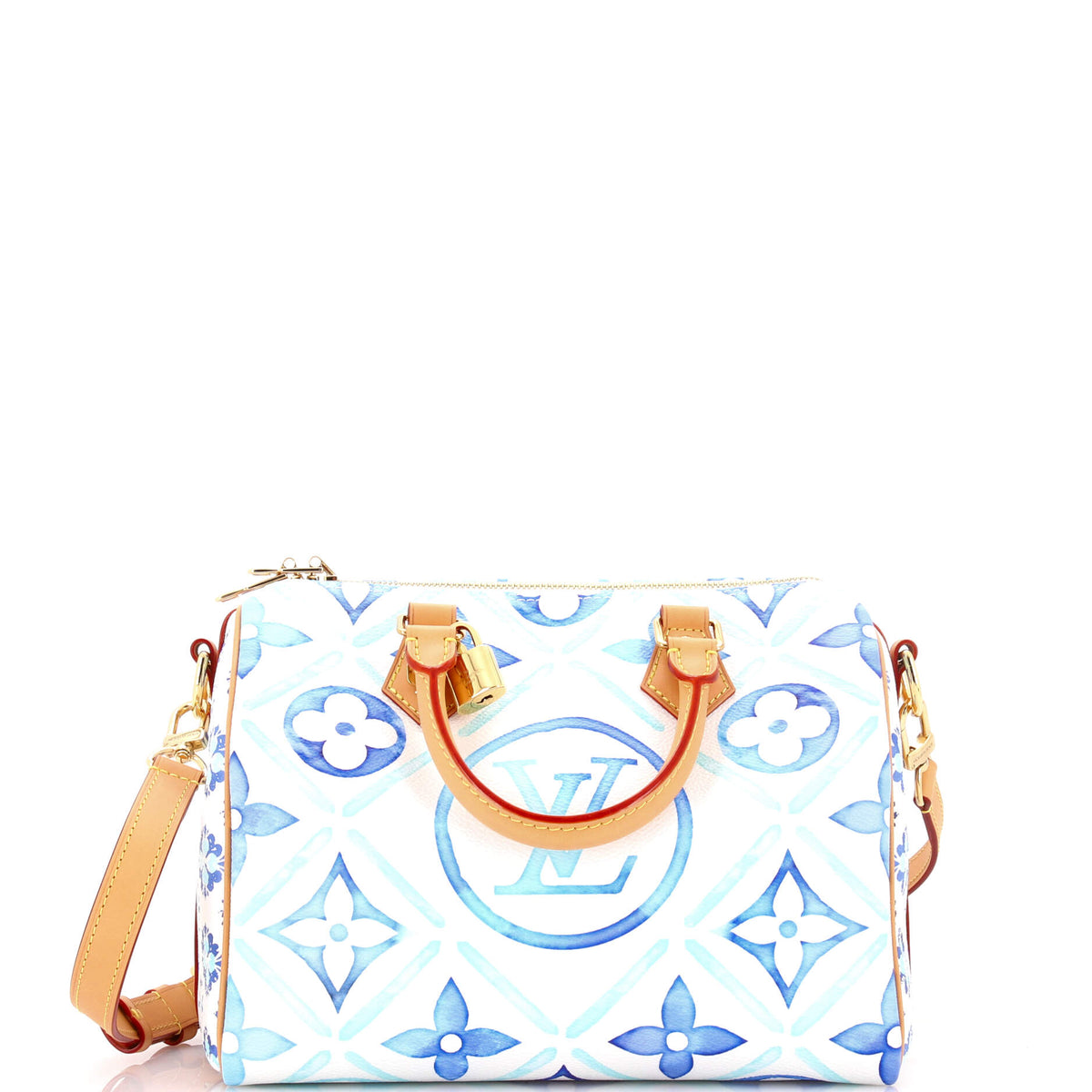 Louis Vuitton Speedy Bandouliere Bag By The Pool Monogram Tile Canvas 25