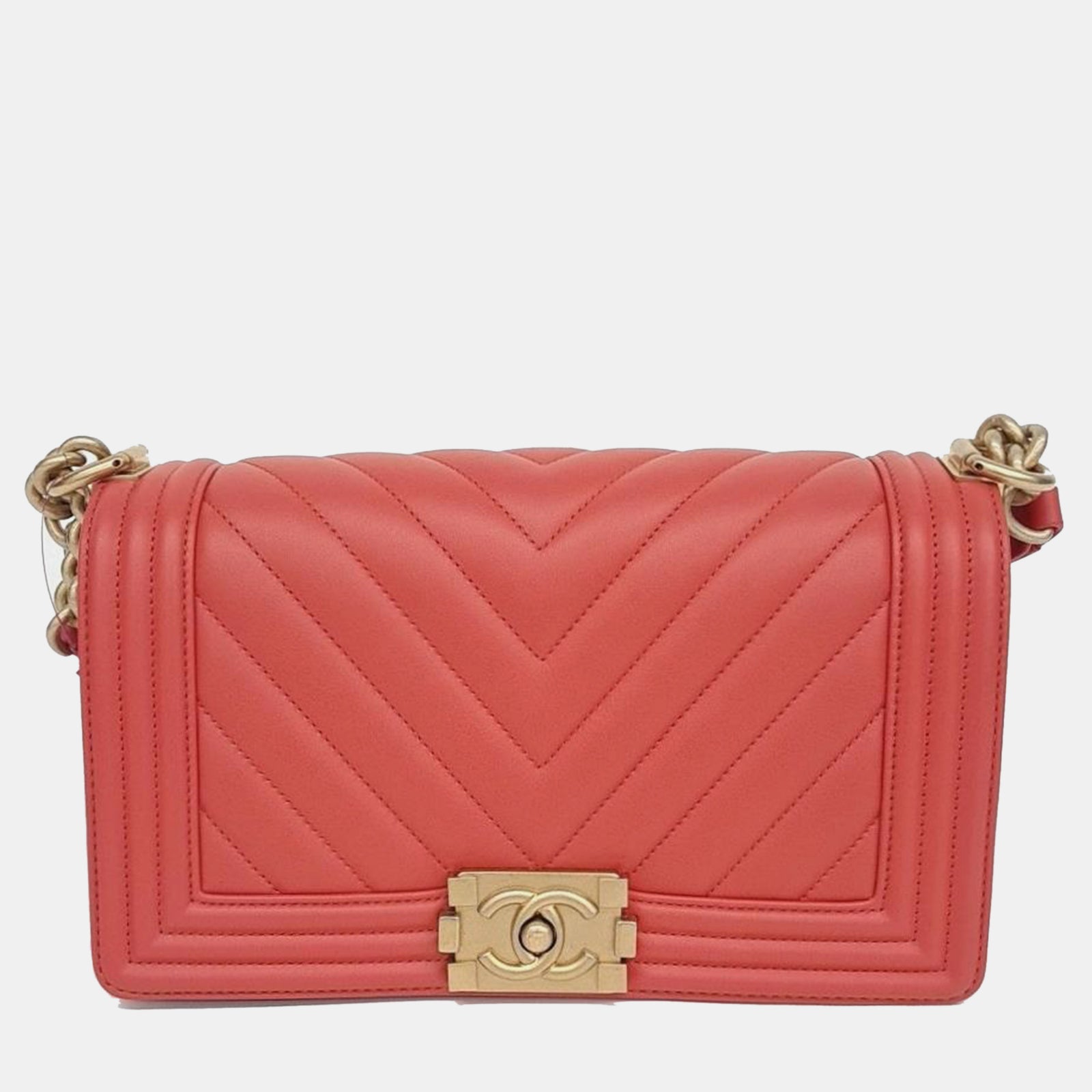 Chanel Sac Chevron Boy de taille moyenne