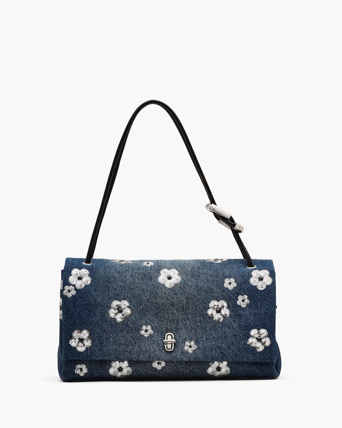 Marc Jacobs The Sequin Daisy Denim Large Dual Bag in Vintage Indigo
