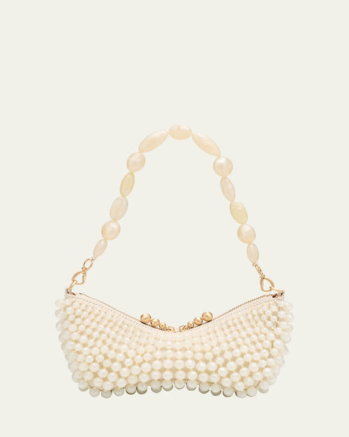 Mercier Beaded Zip Shoulder Bag
