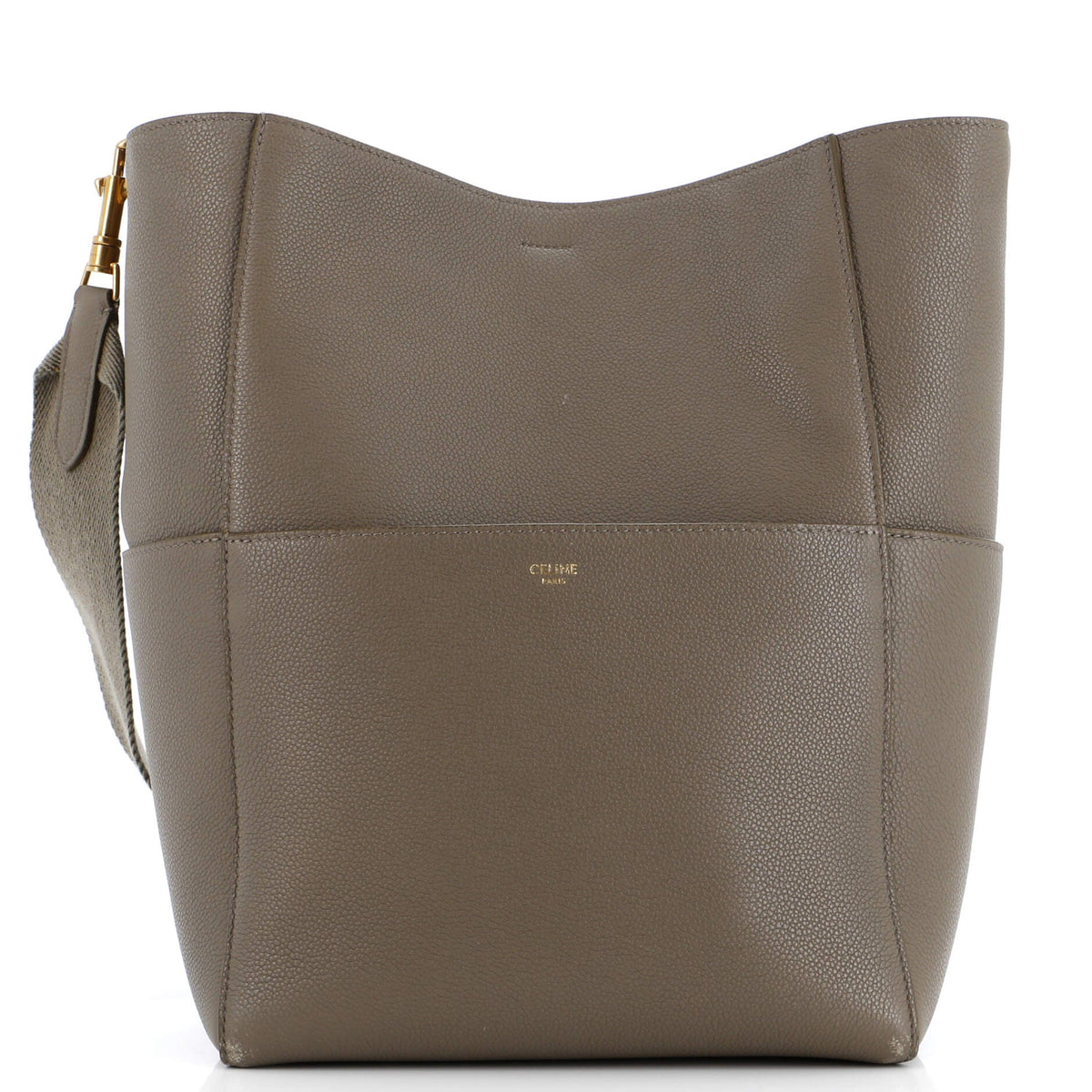 Celine CELINE Sangle Seau Bag Calfskin Large