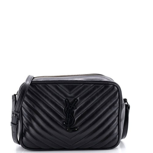 Lou Camera Bag Matelasse Chevron Leather Small