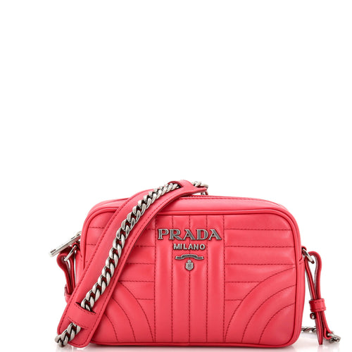 PRADA Camera Bag Diagramme Quilted Leather Mini