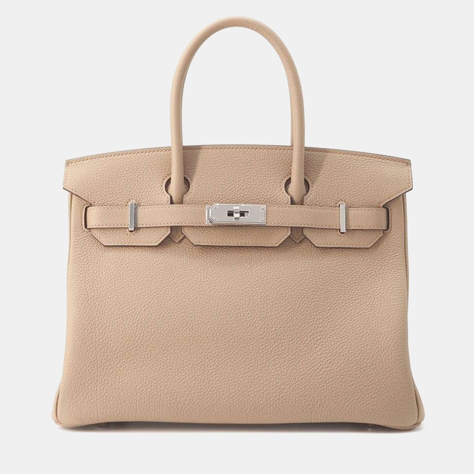 Herm?s Sac Birkin en cuir Togo Marfa beige taille 30