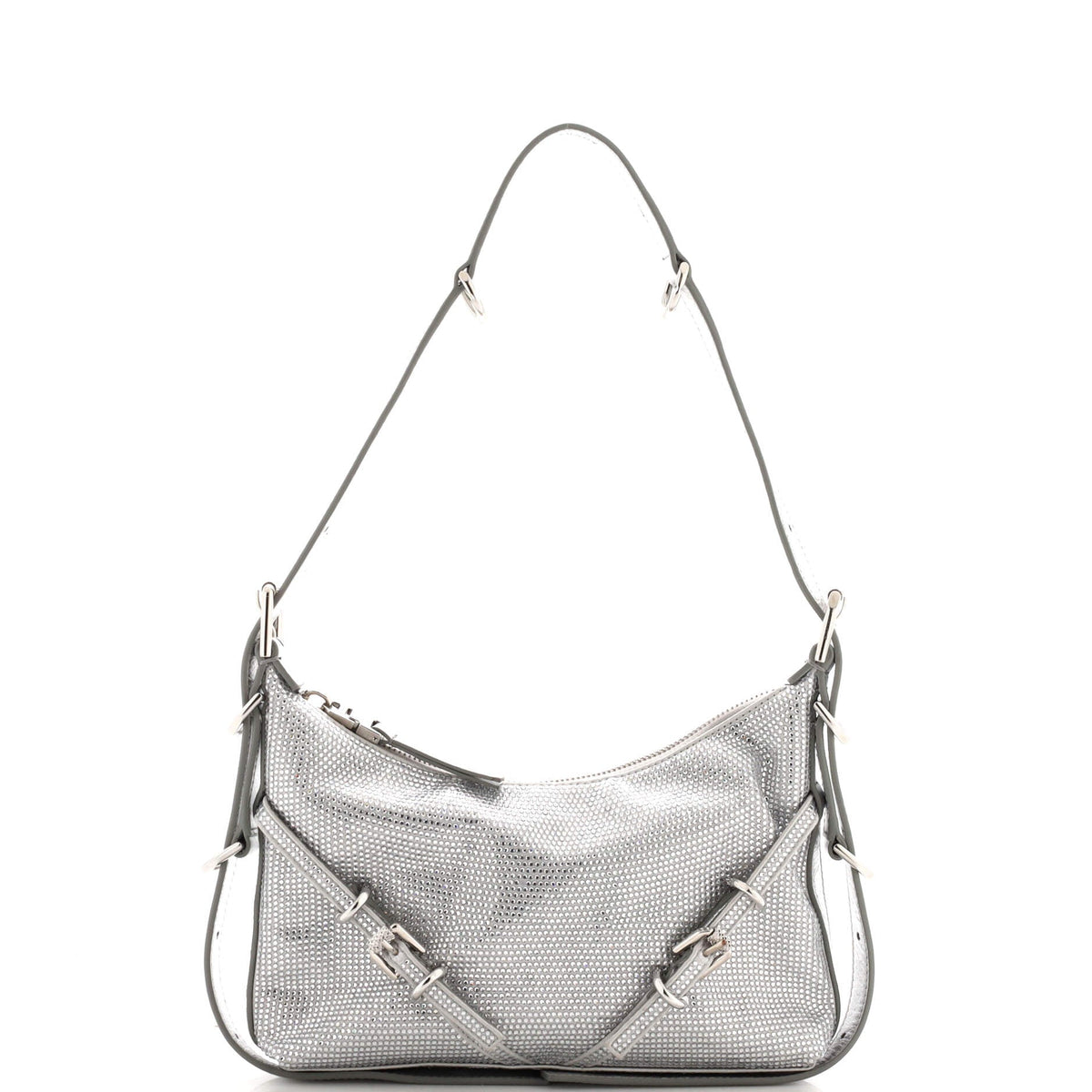 Givenchy GIVENCHY Voyou Shoulder Bag Crystal Embellished Satin Mini