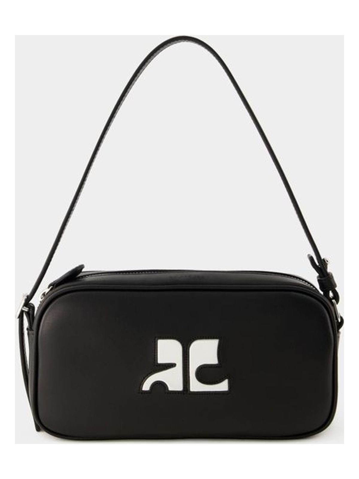 CourrÃ¨ges RÃ©edition Baguette Bag in Black | PERGSA060CR0045