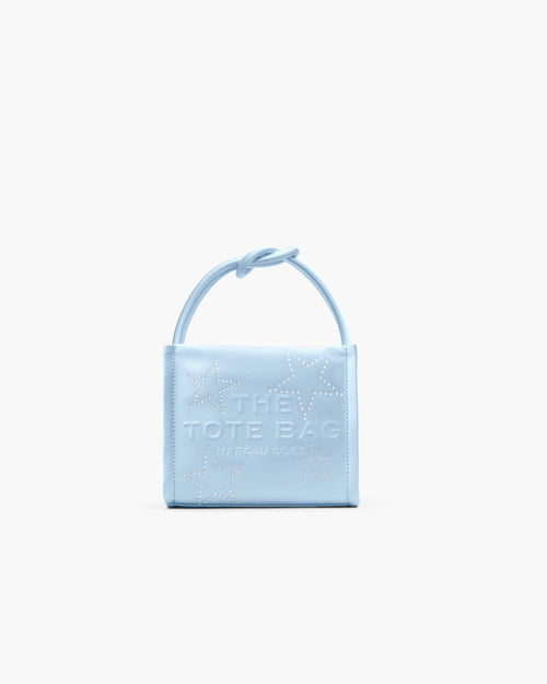 Marc Jacobs The Star Satin Mini Tote Bag in Cloud Blue
