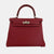 Red Togo Leather Palladium Hardware Kelly Retourne 25 Bag